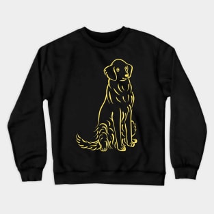 Sitting Golden Retriever Crewneck Sweatshirt